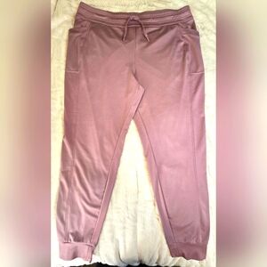 32°Heat Cool Lavender XXL Women Joggers Pants, Buttery Soft w/White Drawstring
